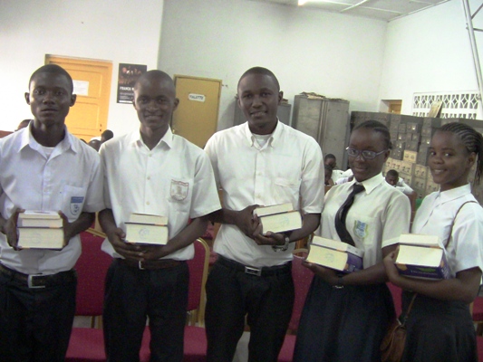 Le top cinq des lauréats des épreuves générales, Shole, Kayomo, Mukendi, Dianganzi et Muekatoni