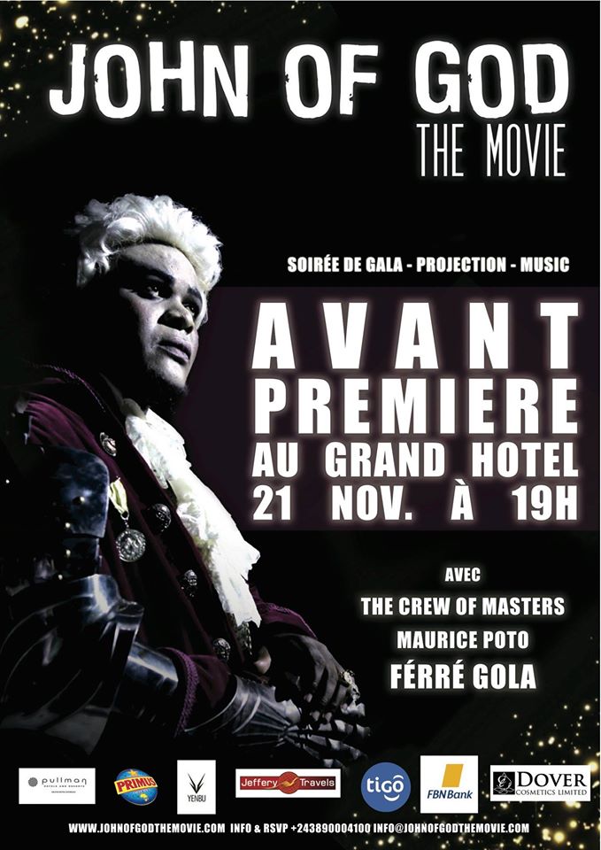 L’affiche de l’avant-première kinoise de John of God the Movie