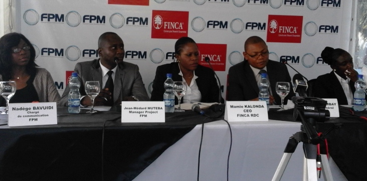 Le panel des orateurs lors de la conférence annonçant le partenariat FPM-Finca