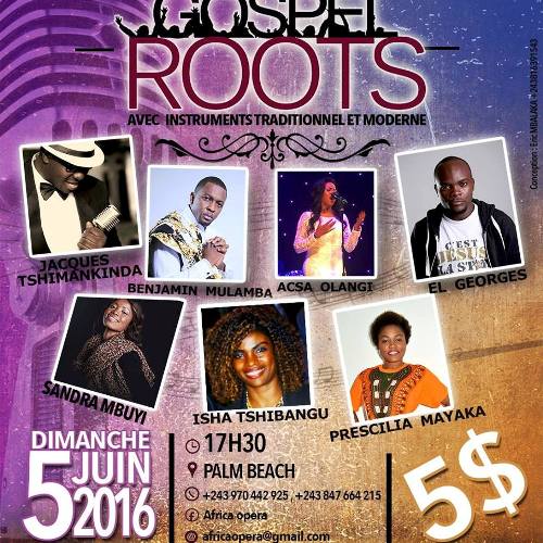 L’affiche du prochain concert Gospel Roots