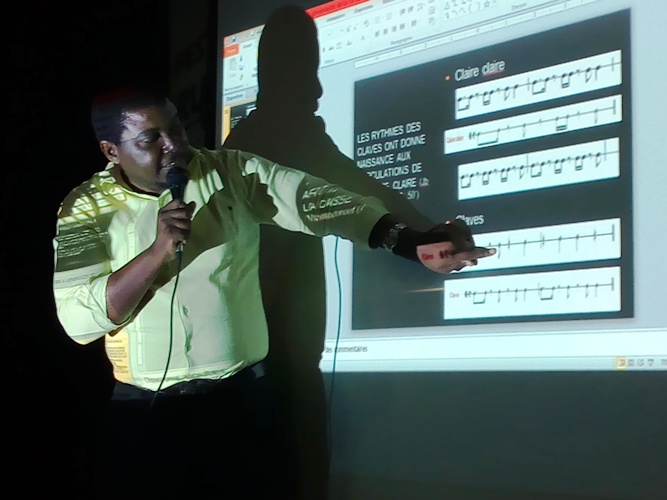 Michel Ngongo lors de son exposé du 15 décembre 