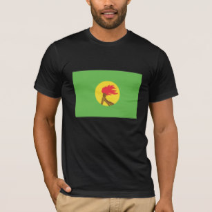 Un T-shirt avec l’emblème du MPR et drapeau du Zaïre 