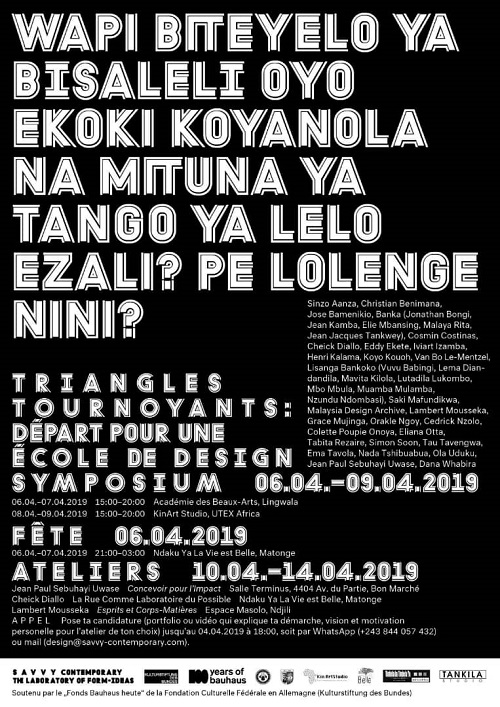 L’affiche annonce du symposium de Kinshasa