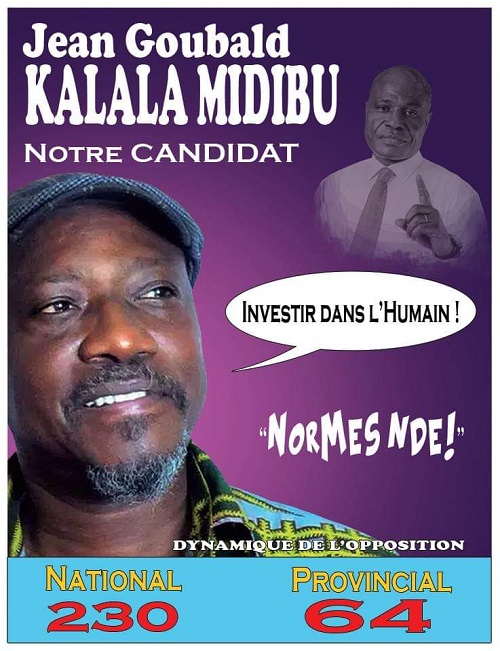 L’affiche de campagne de Jean Goubald Kalala