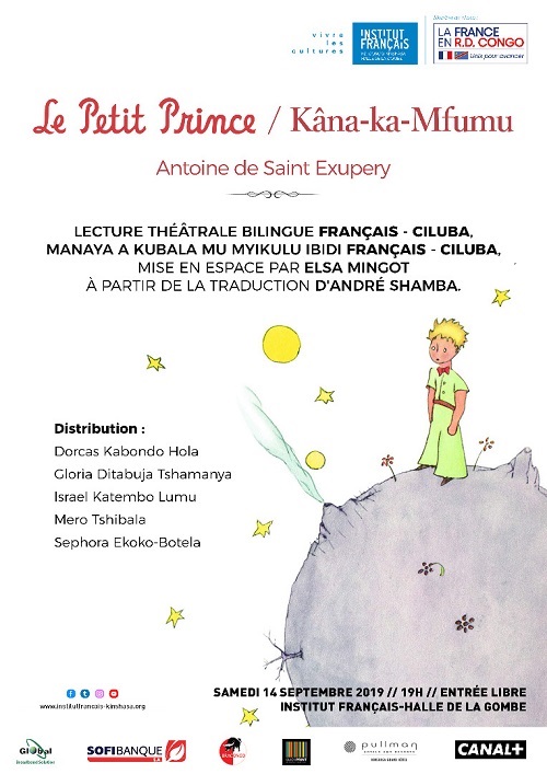 Lecture bilingue de Kâna-ka-Mfumu et du Petit Prince à la Halle de la Gombe