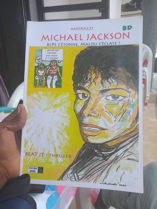 La couverture de la bande dessinée Michael Jackson