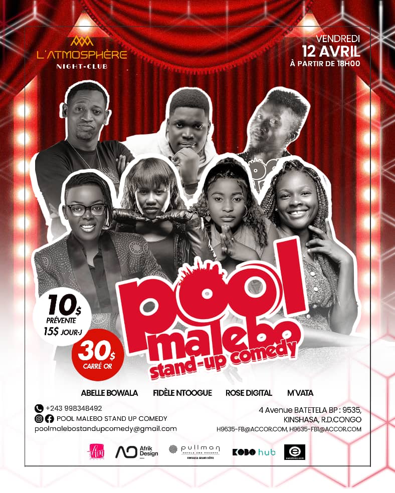 Les dames reviennent au Pool Malebo Stand-up Comedy vendredi/ DR