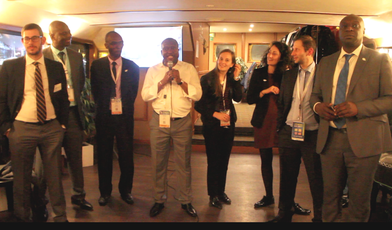 Capture d'écran - Alexis N'Dinga lors de la rencontre avec 54 de ses gastro-entérologues en congrès à Paris