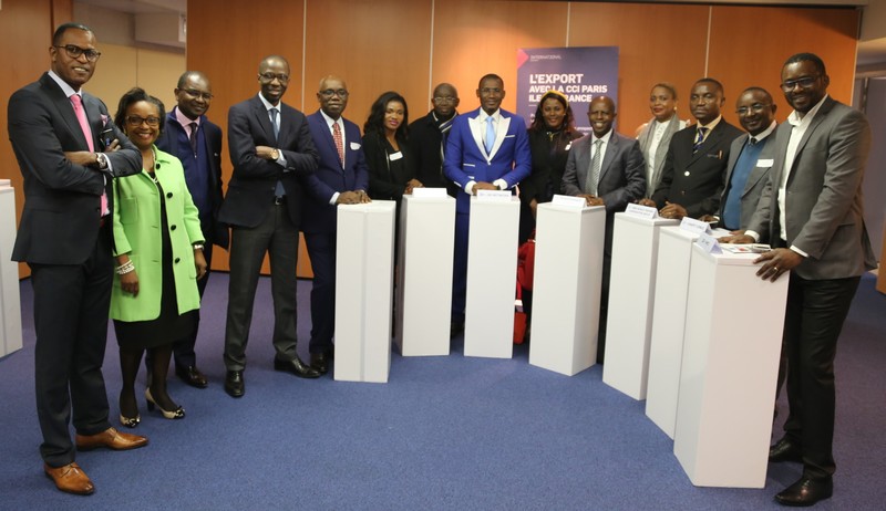 Photo de groupe partiel des participants aux Rencontres d'affaires Franco-congolaises du 23 mars 2018 à Paris CCI Paris Ile-de-France