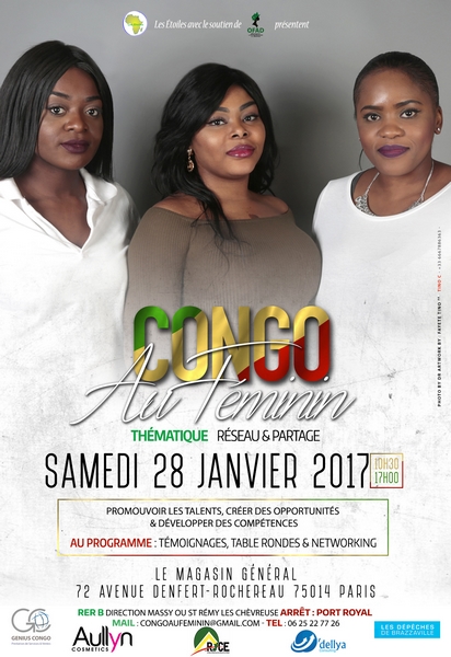 Visuel "Rencontre Congo au Féminin" "Réseau et Partage" 2017