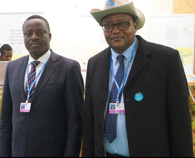 COP23 Parlementaires Crispin Mutumbe Mbuya et François Nzekuye Kaburabuza, membres de la délégation de la République Démocratique du Congo