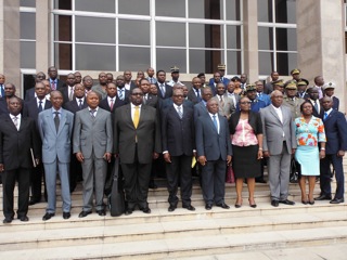Les participants à la réunion de Brazzaville
