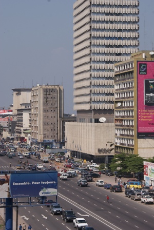 Une vue du Centre-ville de Kinshasa 