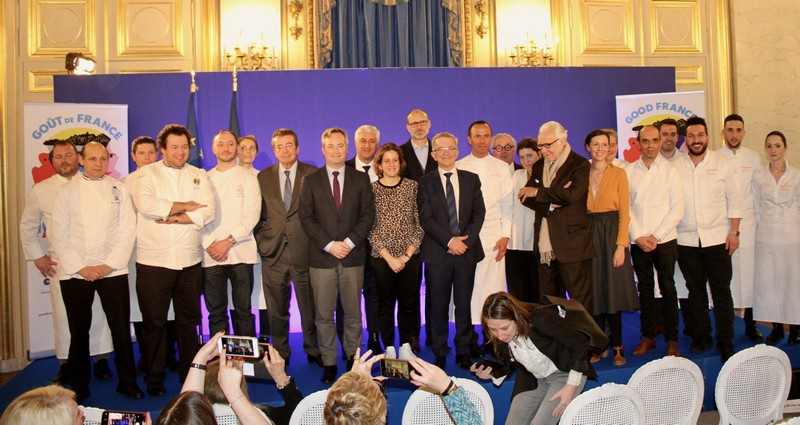 Goût de/Good France 2020 photo de groupe le 5 mars 2020 au Quai d'Orsay à Paris