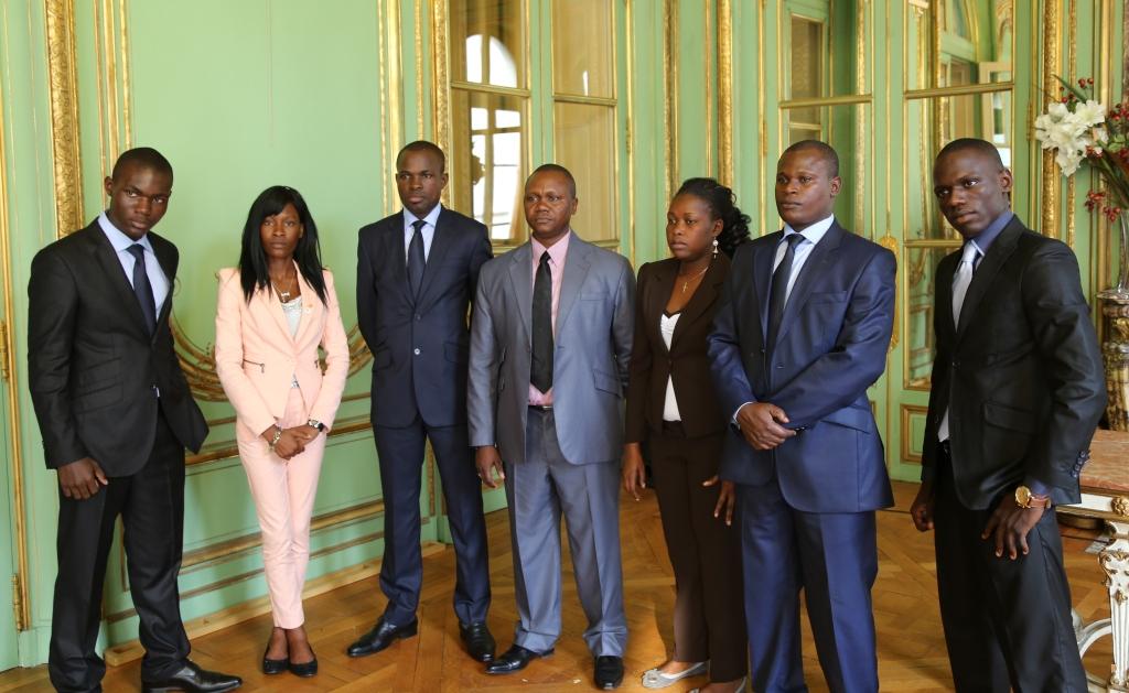 La délégation qui a représenté le Congo à Paris à l'occasion des festivités du 14 juillet en France (crédits Adiac)