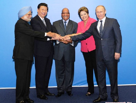 Photo de famille lors du sommet de Durban des pays du BRICS
