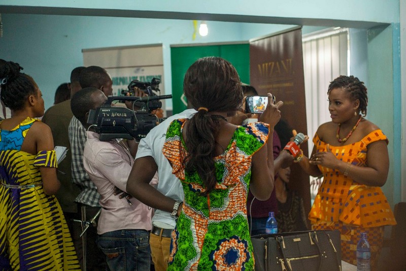 Louanges Mang en conférence de presse au centre international de presse à Accra le 4 août dernier lors du lancement officiel de l’édition 2017 