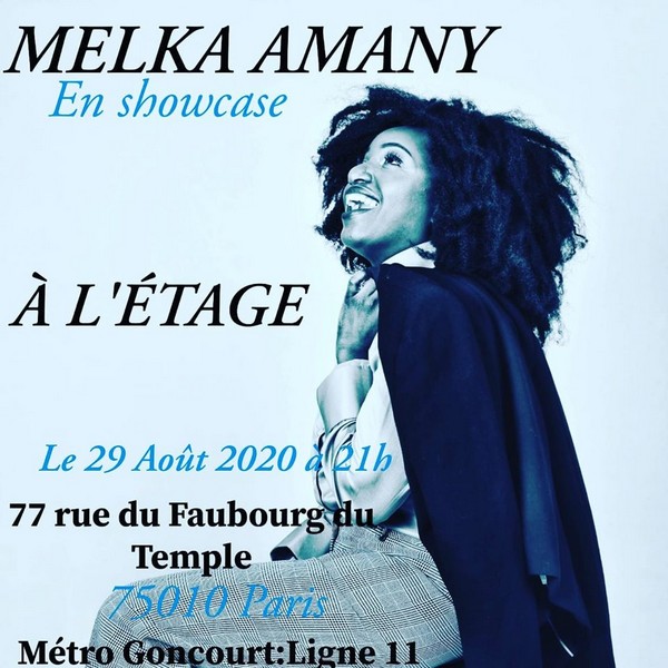 Affiche Showcase Melka Amany à l'Etage le 29 août 2020 à 21 h