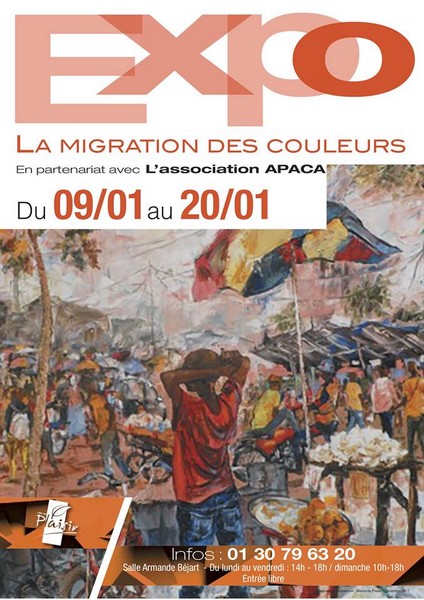 Visuel de l'exposition "La Migration des Couleurs" à Plaisir