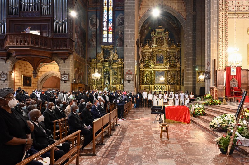 Obsèques de Pascal Lissouba dans la Cathédrale Saint-Jean-Baptiste à Perpignan en France le lundi 31 août 2020