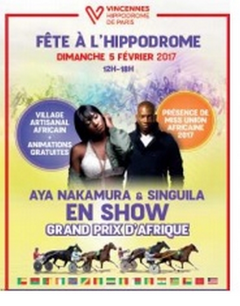 Visuel rendez-vous hippique "Grand Prix d'Afrique" Paris Vincennes