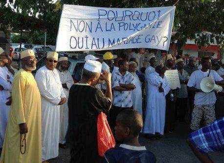 Une manifestation à Mayotte