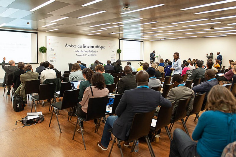 Salon du livre de Genève vue partielle des Assises de l'Édition à Palexpo en 2018