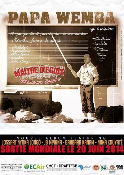 La nouvelle affiche de l’album Maître d’école 