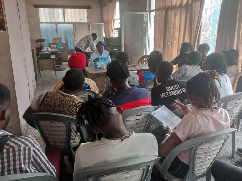 Photo  : Un aperçu général des Léopards culturels en atelier au Théâtre national (DR)