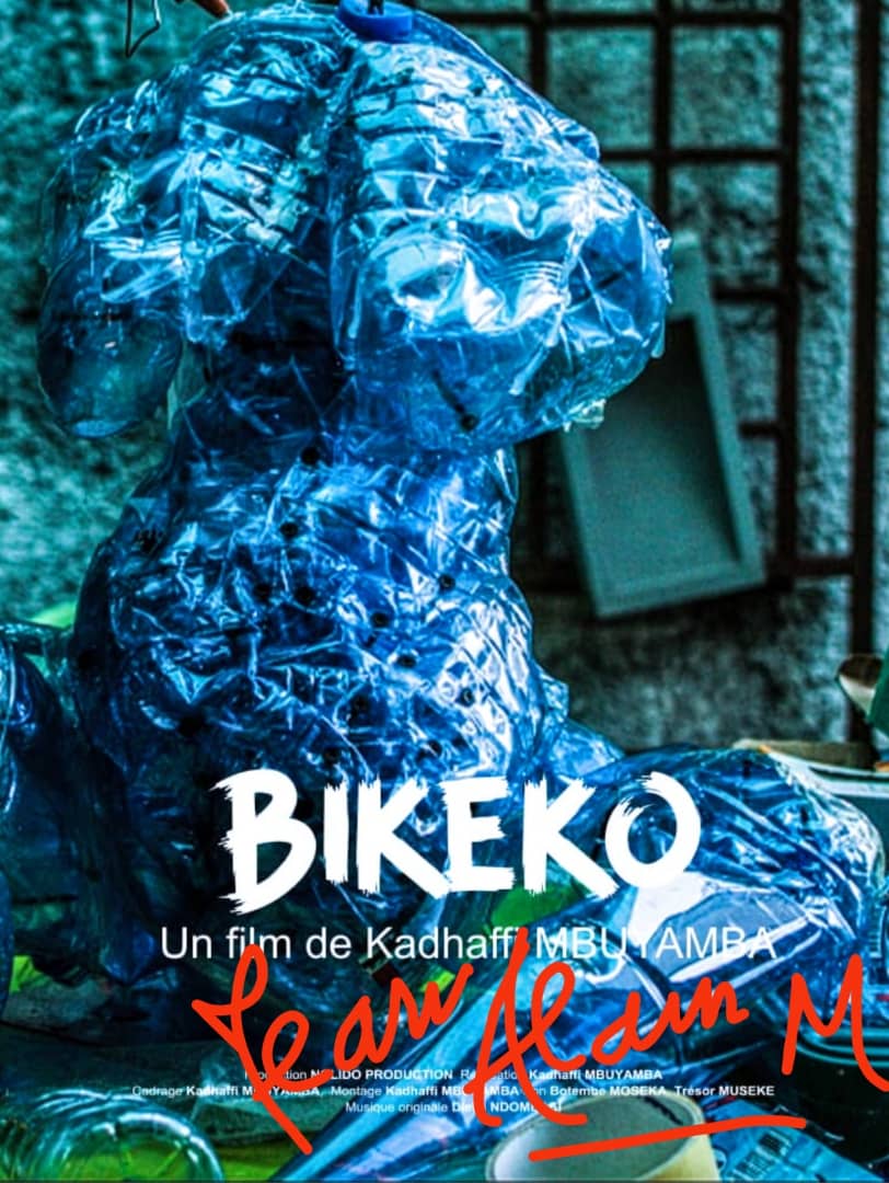 Affiche de Bikeko signée par le designer et sculpteur écologiste Jean-Alain Masela (DR)