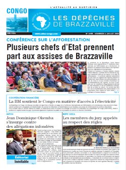 Les Dépêches de Brazzaville : Édition brazzaville du 05 juillet 2024