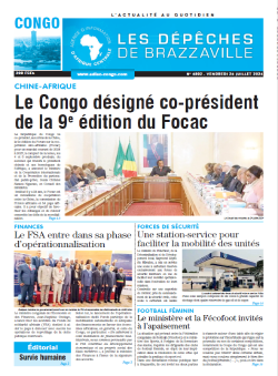 Les Dépêches de Brazzaville : Édition brazzaville du 26 juillet 2024
