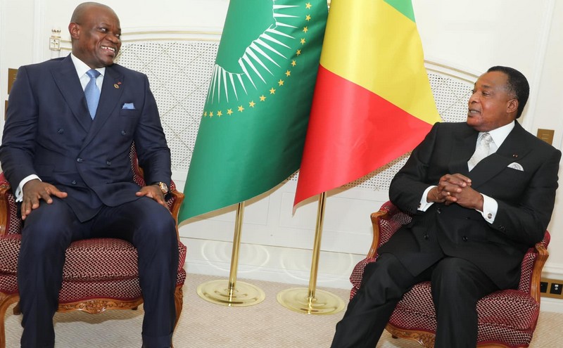 Denis Sassou-N'Guesso à Paris avec le Général Brice Oligui Nguema