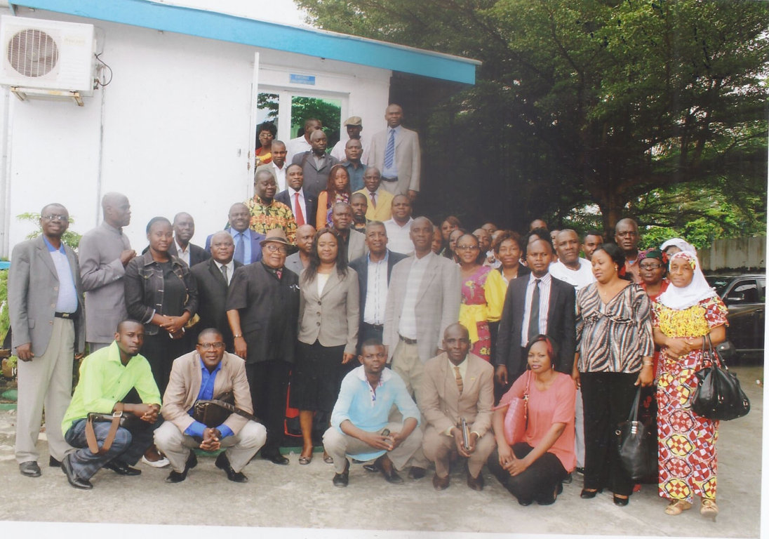 Photo de famille des journalistes