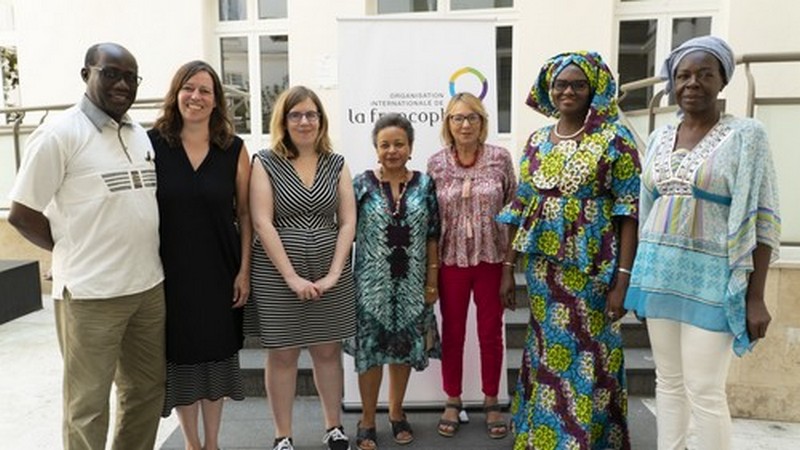Photo de groupe des représentants des Comités de lecture des Cinq continents 2018