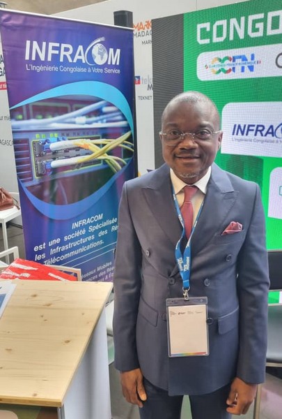 Omer Crépin Nguimbi Nsihou, Directeur général d'Infracom Congo et RDC, Vice-Président du Club Congo France Numérique au Salon FrancoTech 2024