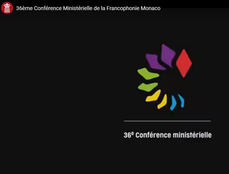 Visuel 36ème Conférence Ministérielle de la Francophonie à Monaco