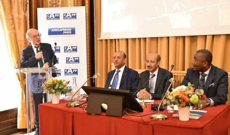 Panélistes lors de la Conférence des Ambassadeurs Africains de Paris, le mardi 4 juillet 2023 à l'Académie des Sciences de l'Outre-mer