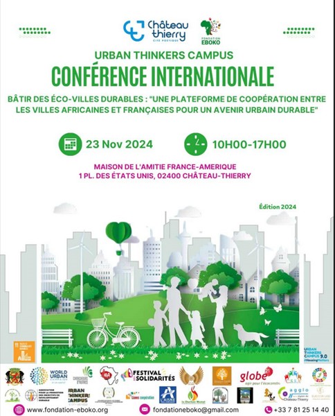 Visuel Deuxième édition de la Conférence Internationale "Urban Thinkers Campus" 2024 à Château-Thierry